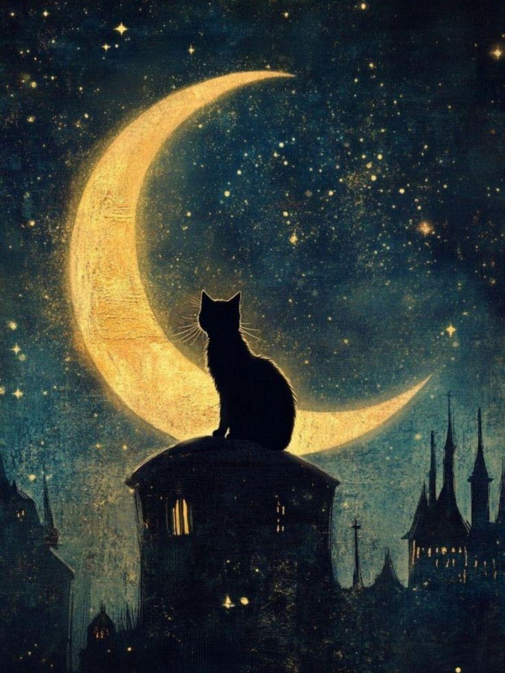 Midnight Cat | Diamond Painting