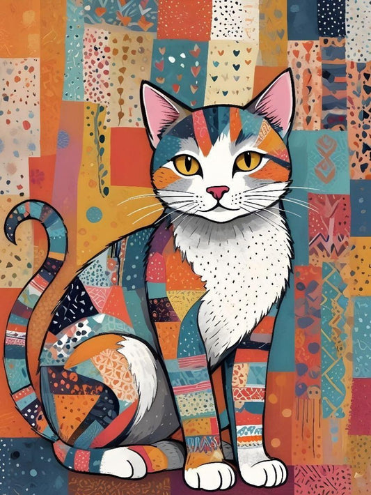 Colorful Cat | Diamond Painting