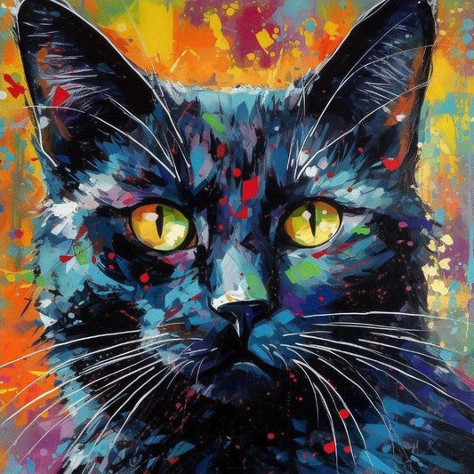 Colorful Cat | Diamond Painting