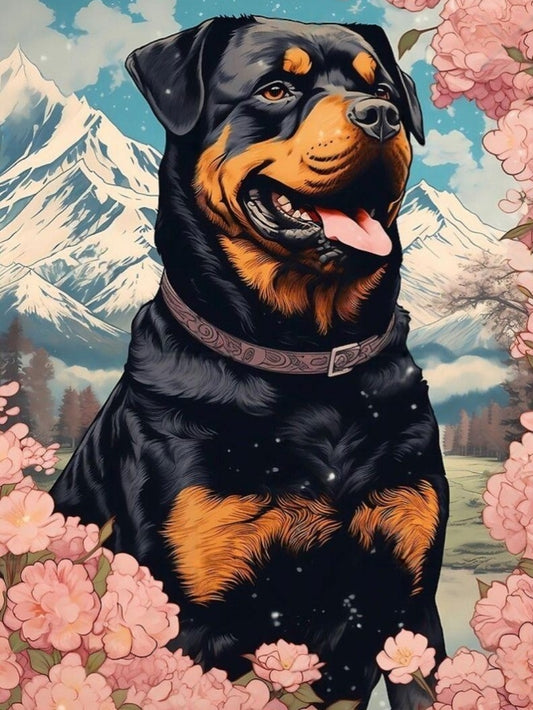 Rottweiler Dog | Diamond Painting