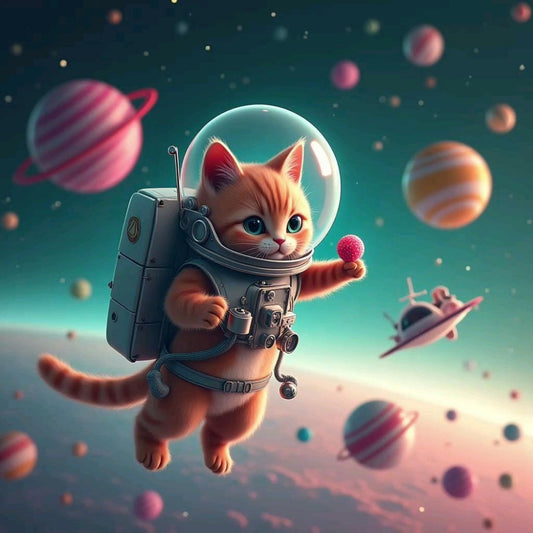 Cats in Space | Diamond Painting