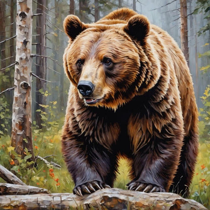 Brown Bear | Diamond Painting
