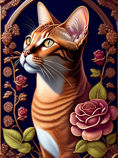 Abyssinian Cat | Diamond Painting
