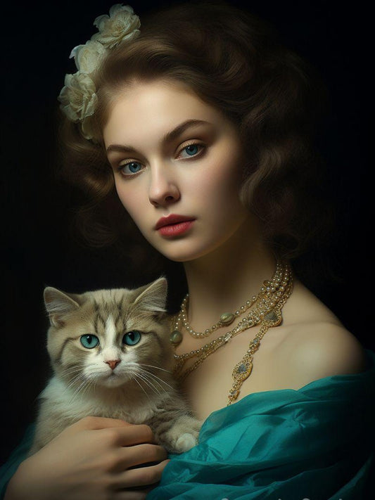 Cat Lady | Diamond Painting