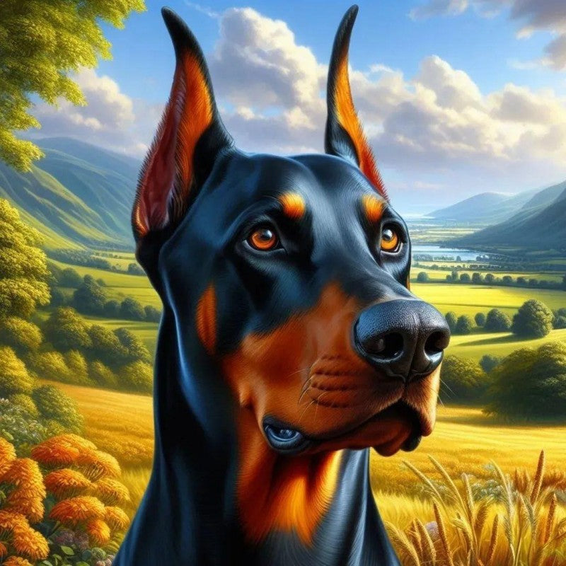 Dog Doberman | Diamond Painting