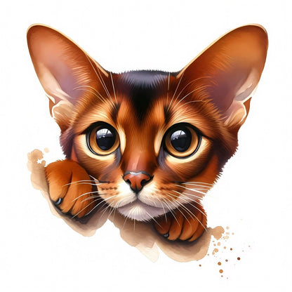 Abyssinian Cat | Diamond Painting