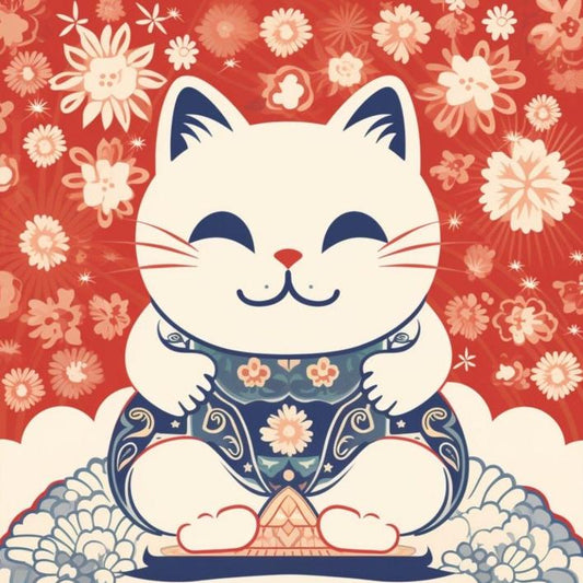 Bell Lucky Cat | Diamond Painting