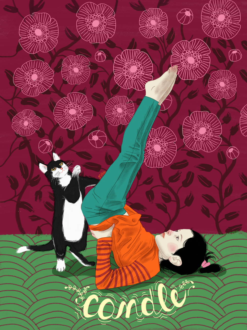 Cats Doing Yoga | Diamond Painting