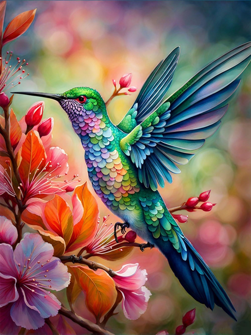 Birds and Flowers | Diamond Painting