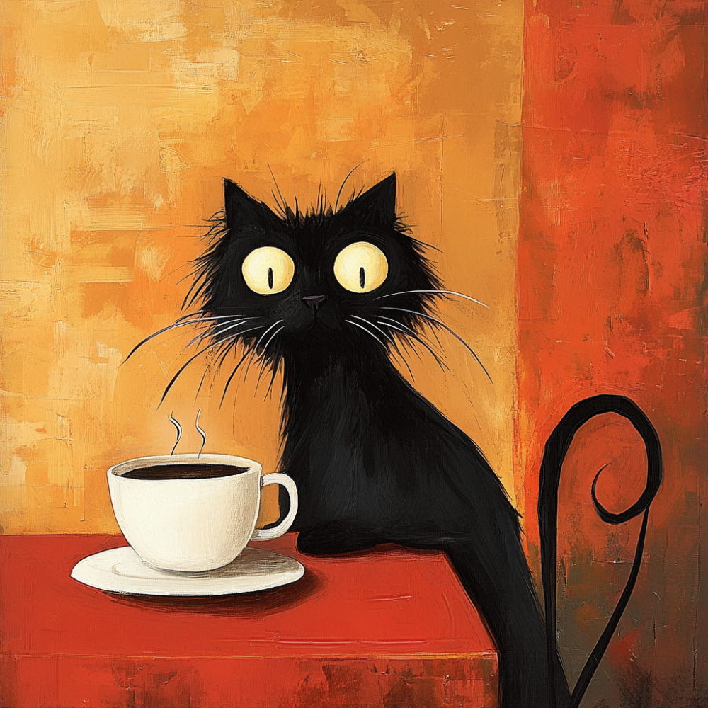 Cat Cafe Coffee | Diamond Painting