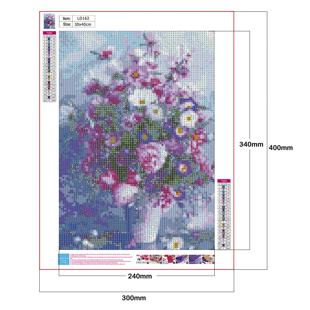 Flowers In The Vase | Diamond Painting