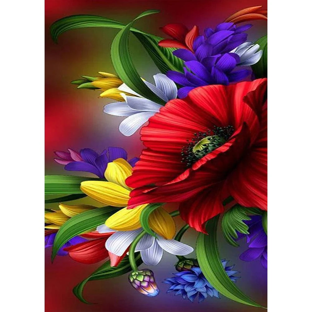 Red Flower | Diamond Painting