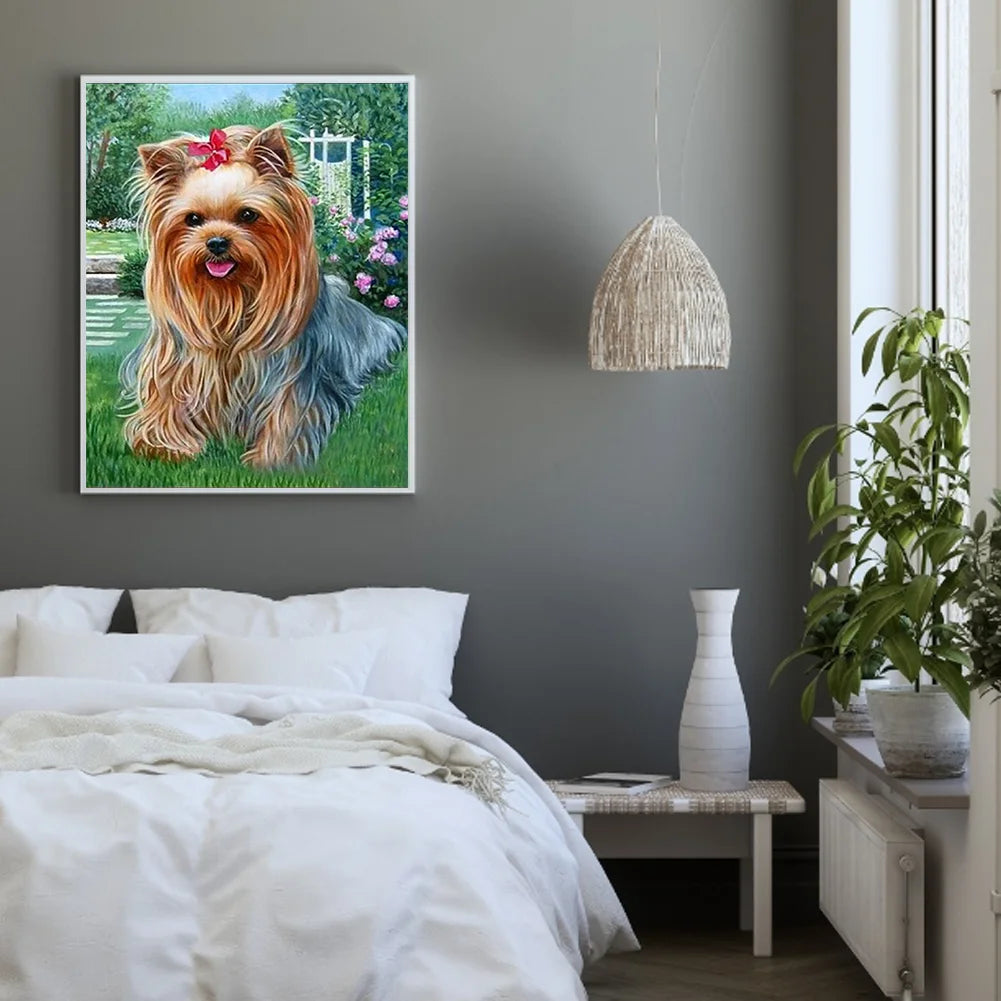 Cute Dog Yorkie | Diamond Painting