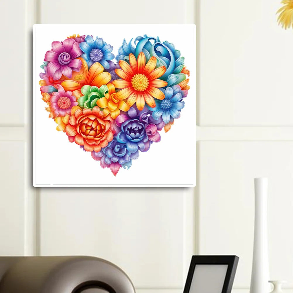 Heart Love Flower | Diamond Painting