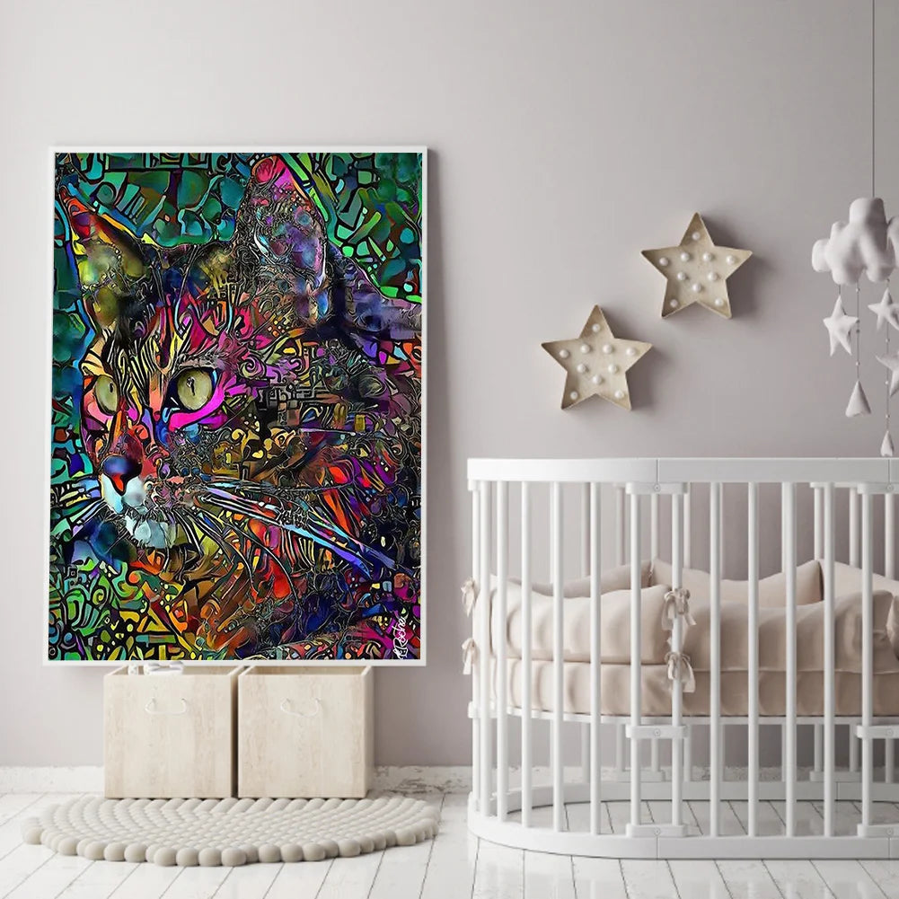 Colorful Cat | Diamond Painting