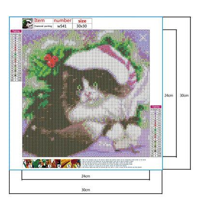 Christmas Cat | Diamond Painting