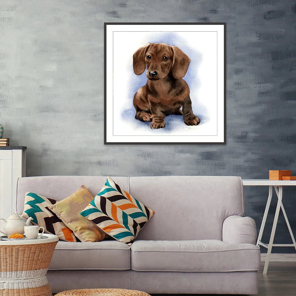 Brown Dog | Diamond Painting