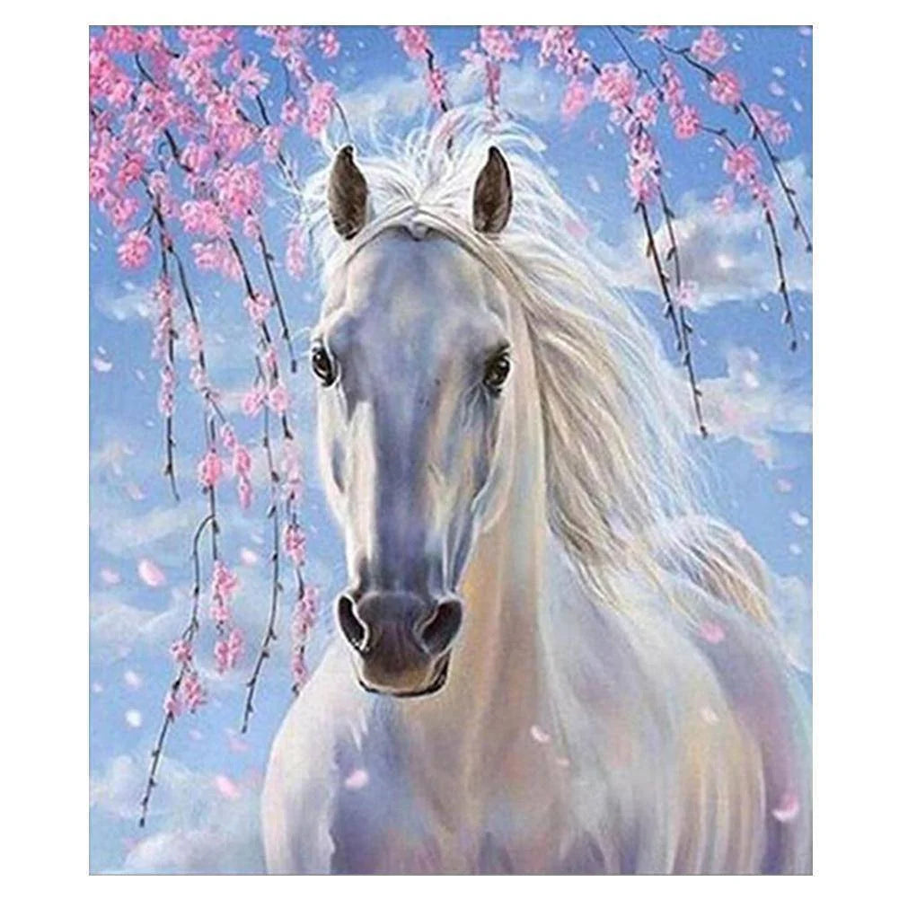 White Horse | Diamond Painting