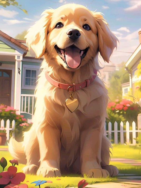 Golden Retriever Dog | Diamond Painting