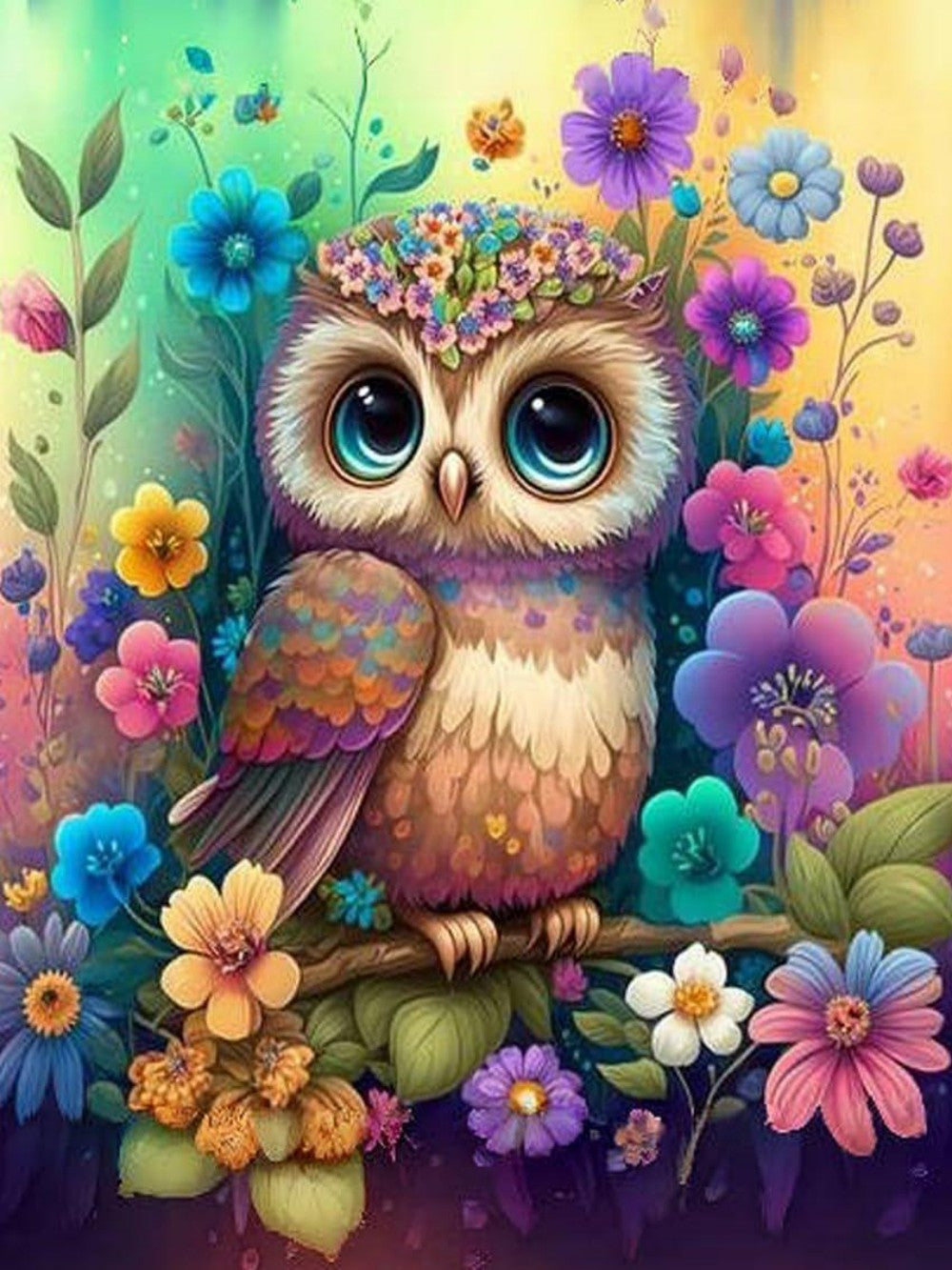 Colorful Owl | Diamond Painting