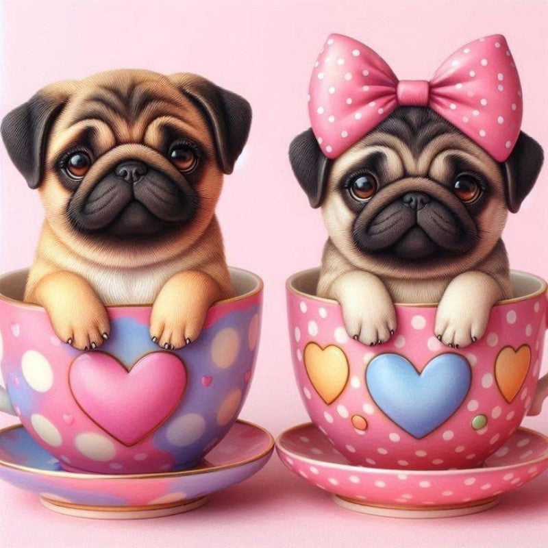 Dog Pug | Diamond Painting