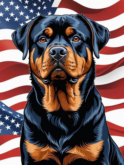 Rottweiler Dog | Diamond Painting