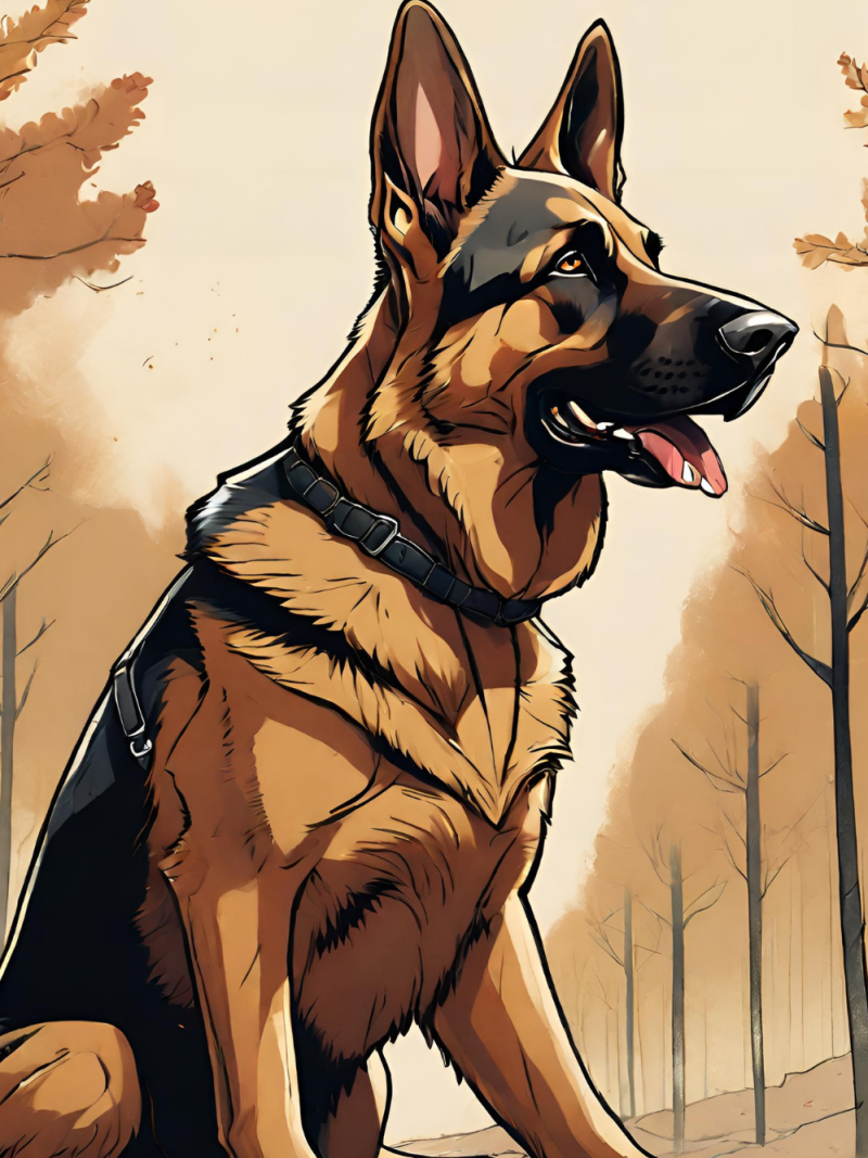 Dog German Shepherd | Diamond Painting
