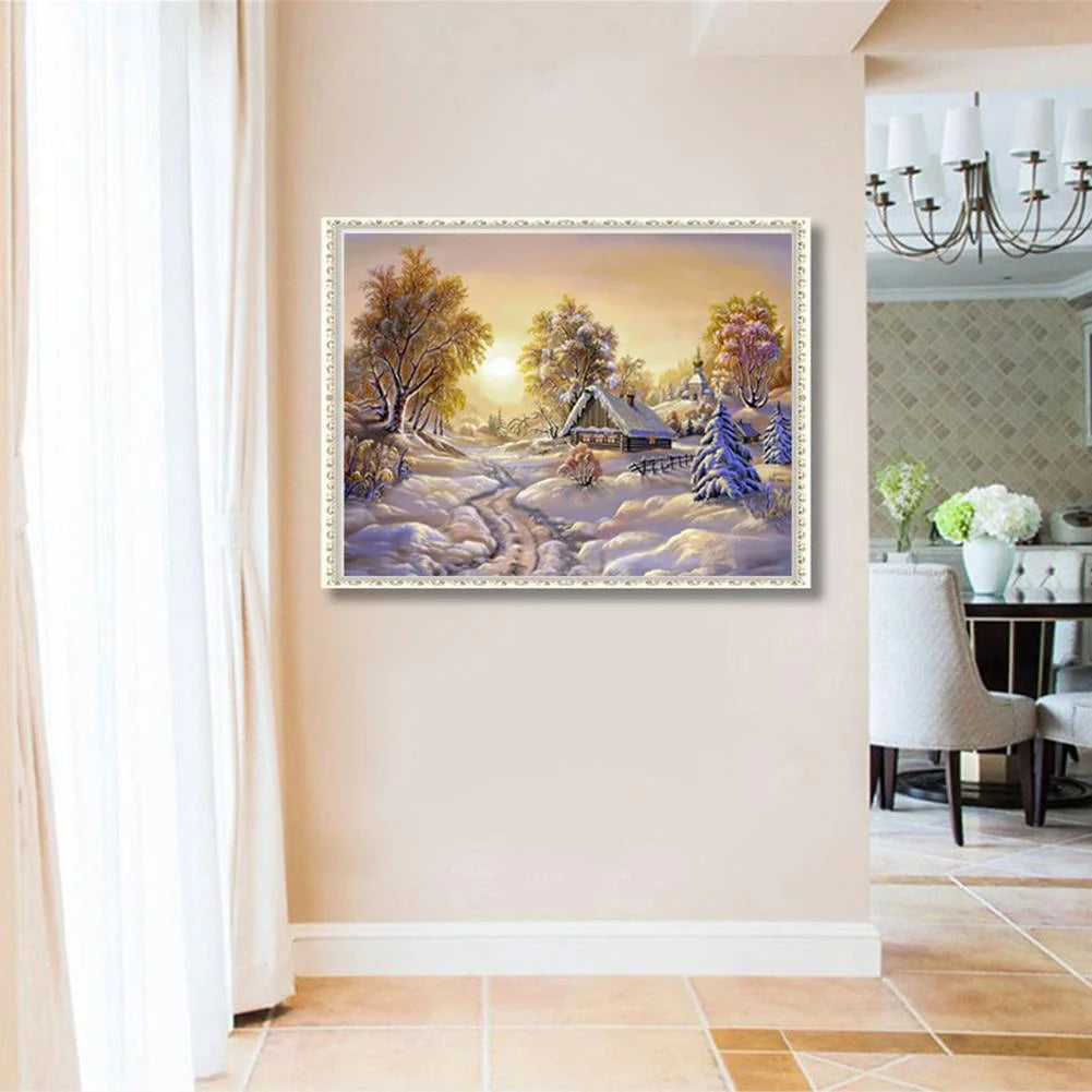 Snowy Landscape | Diamond Painting