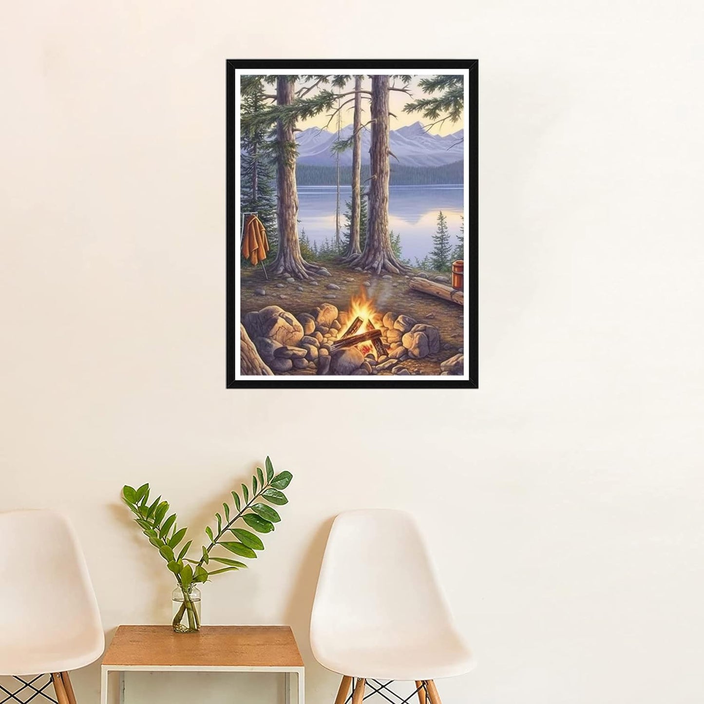 Bonfire In The Woods | Diamond Painting