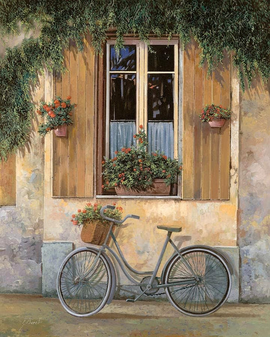 Bicycle Outside The Window | Diamond Painting