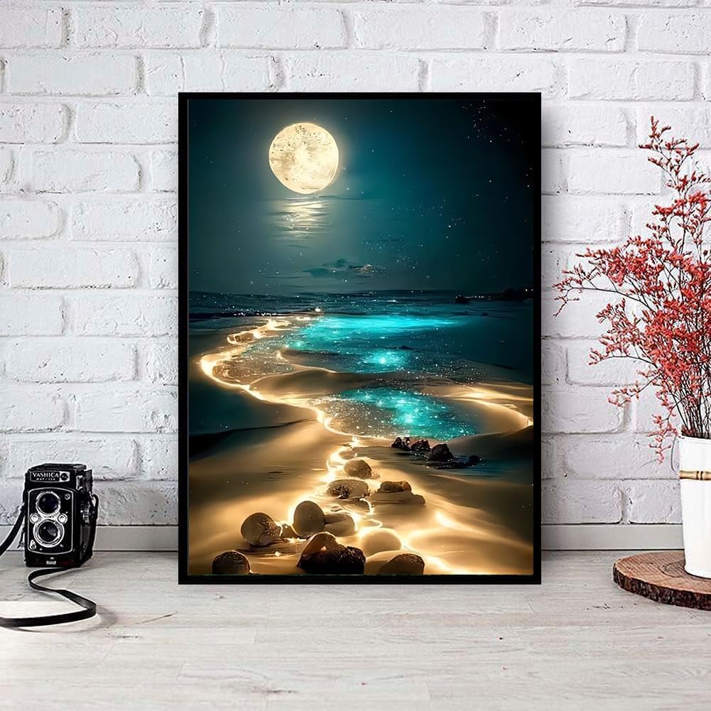 Fluorescent Beach | Diamond Painting