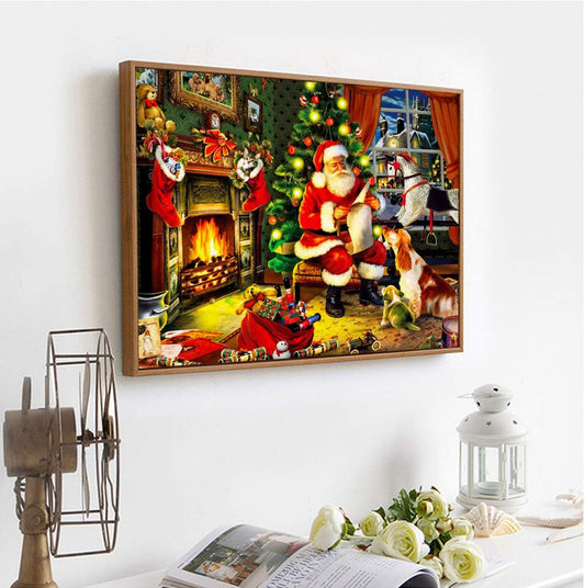 Christmas Home Santa Claus | Diamond Painting