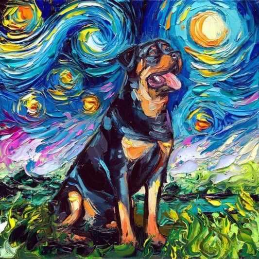 Rottweiler Dog | Diamond Painting