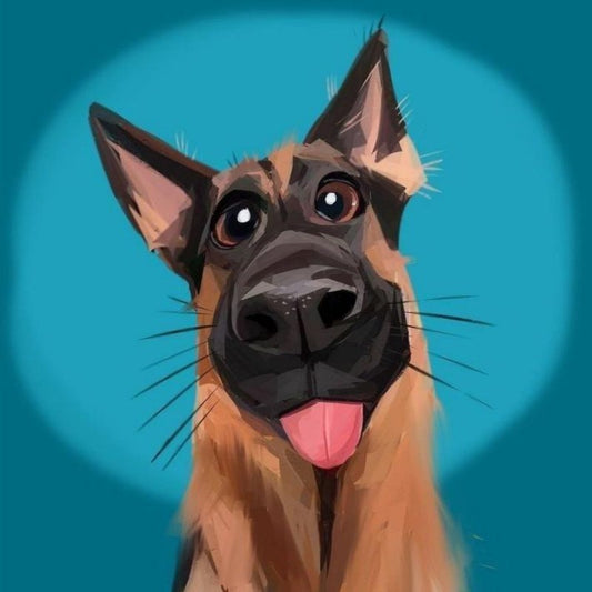 Dog German Shepherd | Diamond Painting