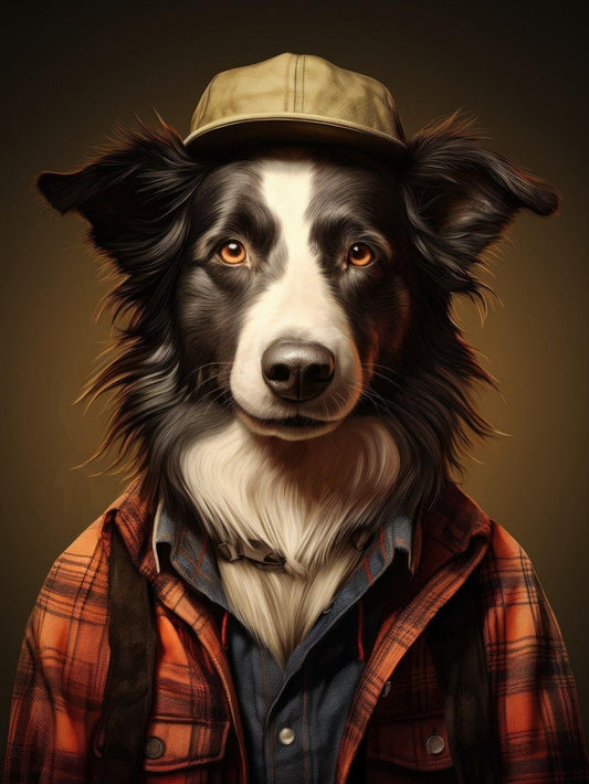 Dog Border Collie | Diamond Painting