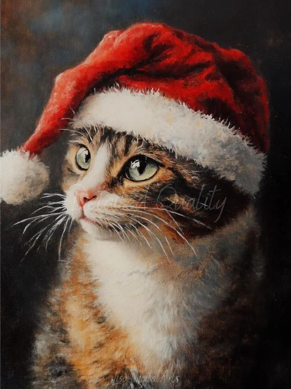 Christmas cat | Diamond Painting