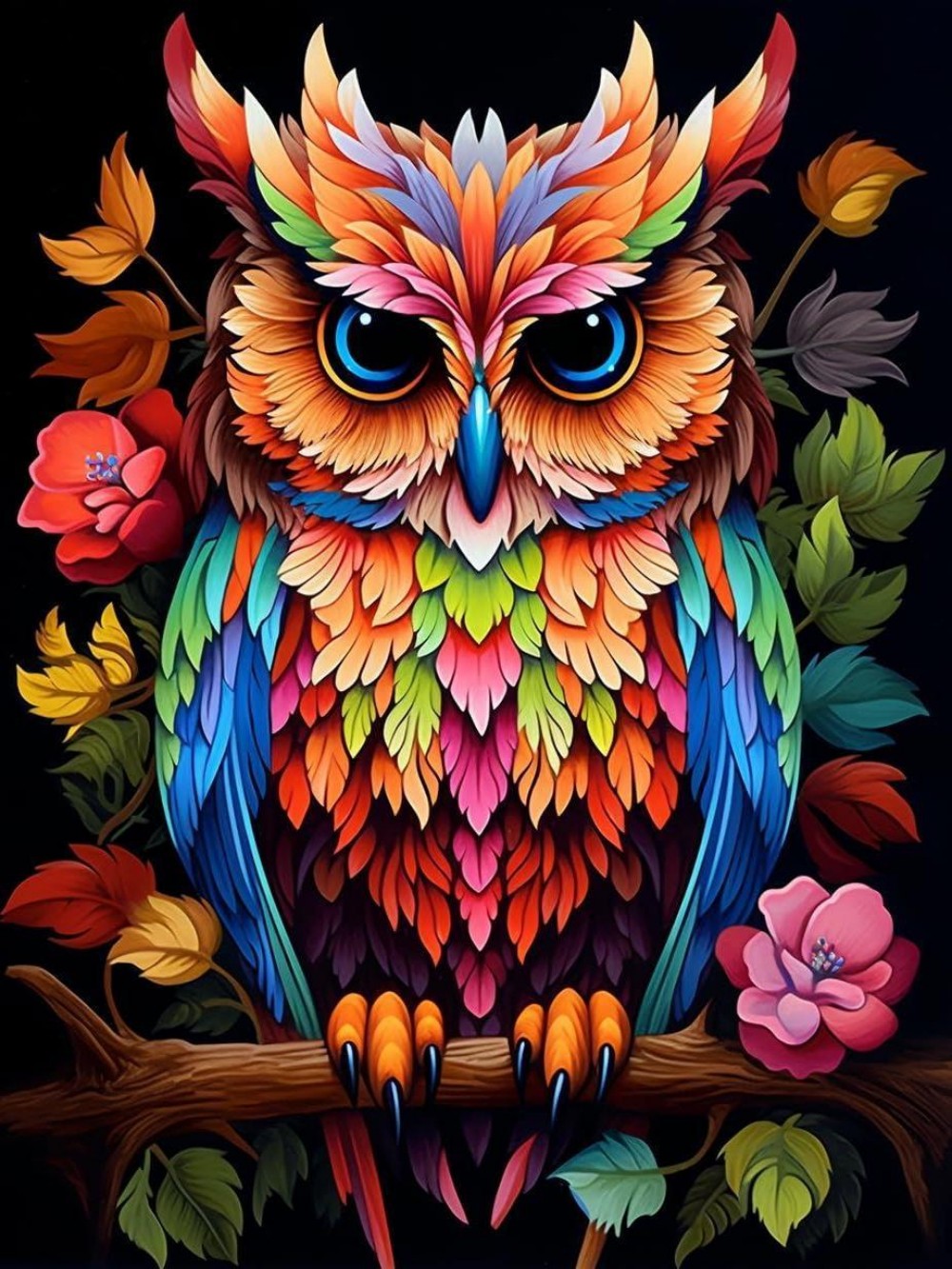 Colorful Owl | Diamond Painting