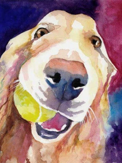 Yellow Labrador Dog | Diamond Painting