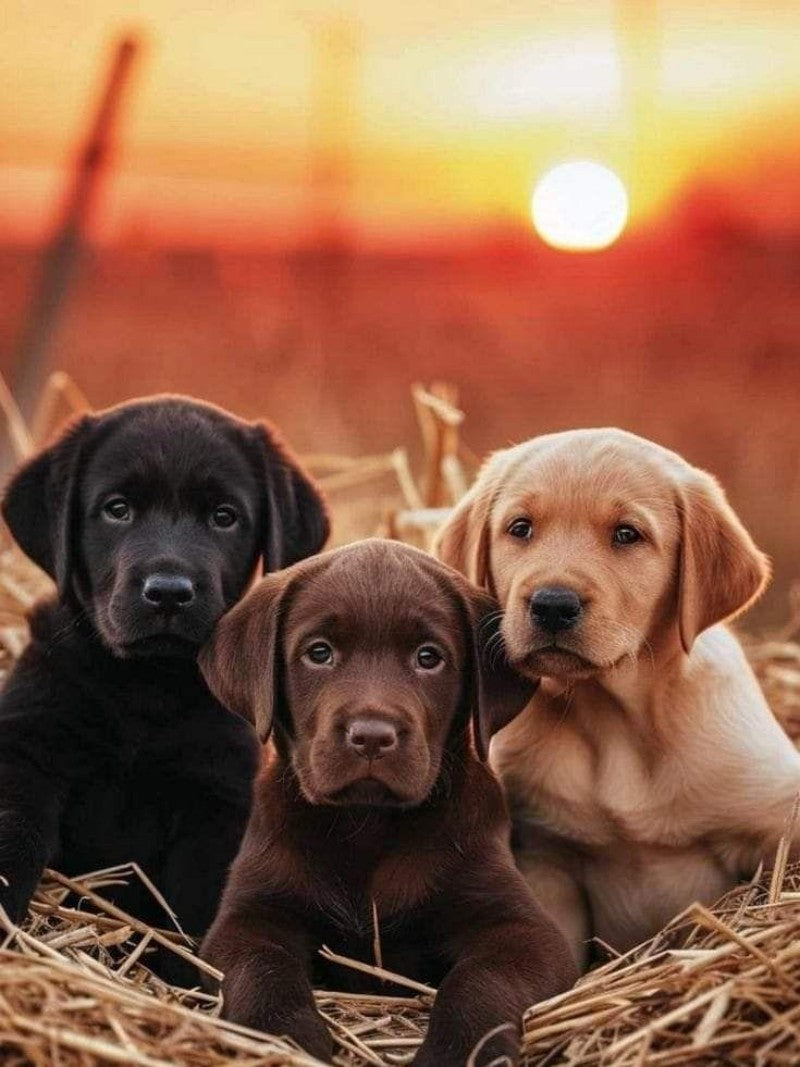 Chocolate Labrador Dog | Diamond Painting