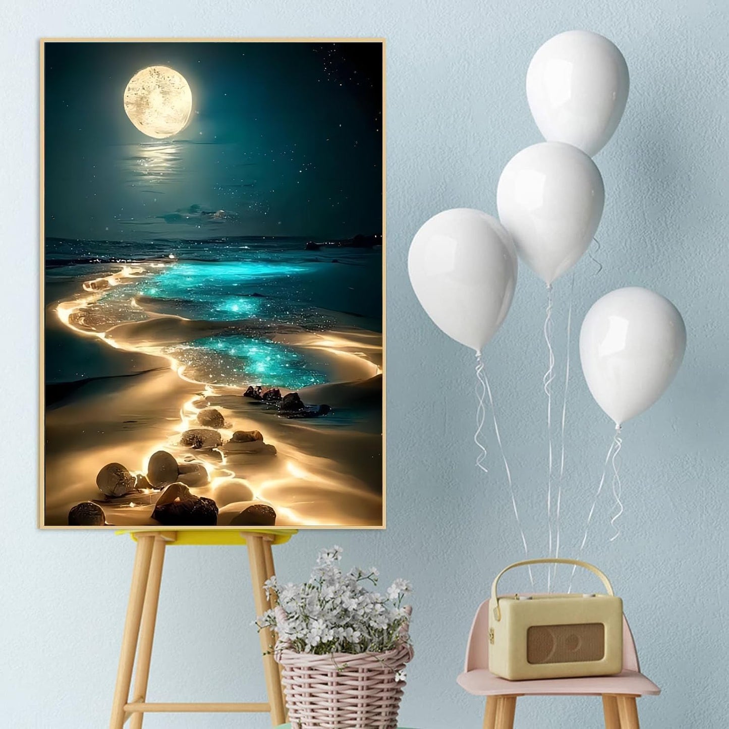 Fluorescent Beach | Diamond Painting