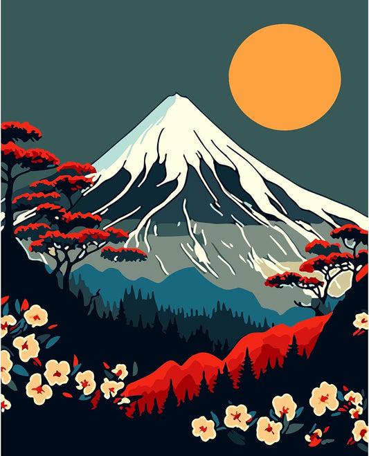 Sunrise Over Mount Fuji | Diamond Painting