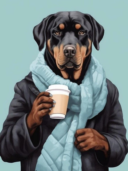 Rottweiler Dog | Diamond Painting