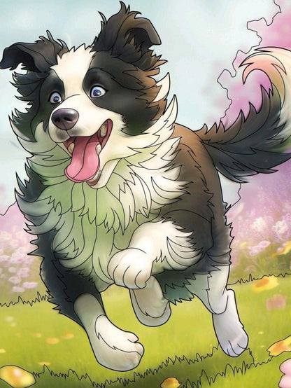 Dog Border Collie | Diamond Painting