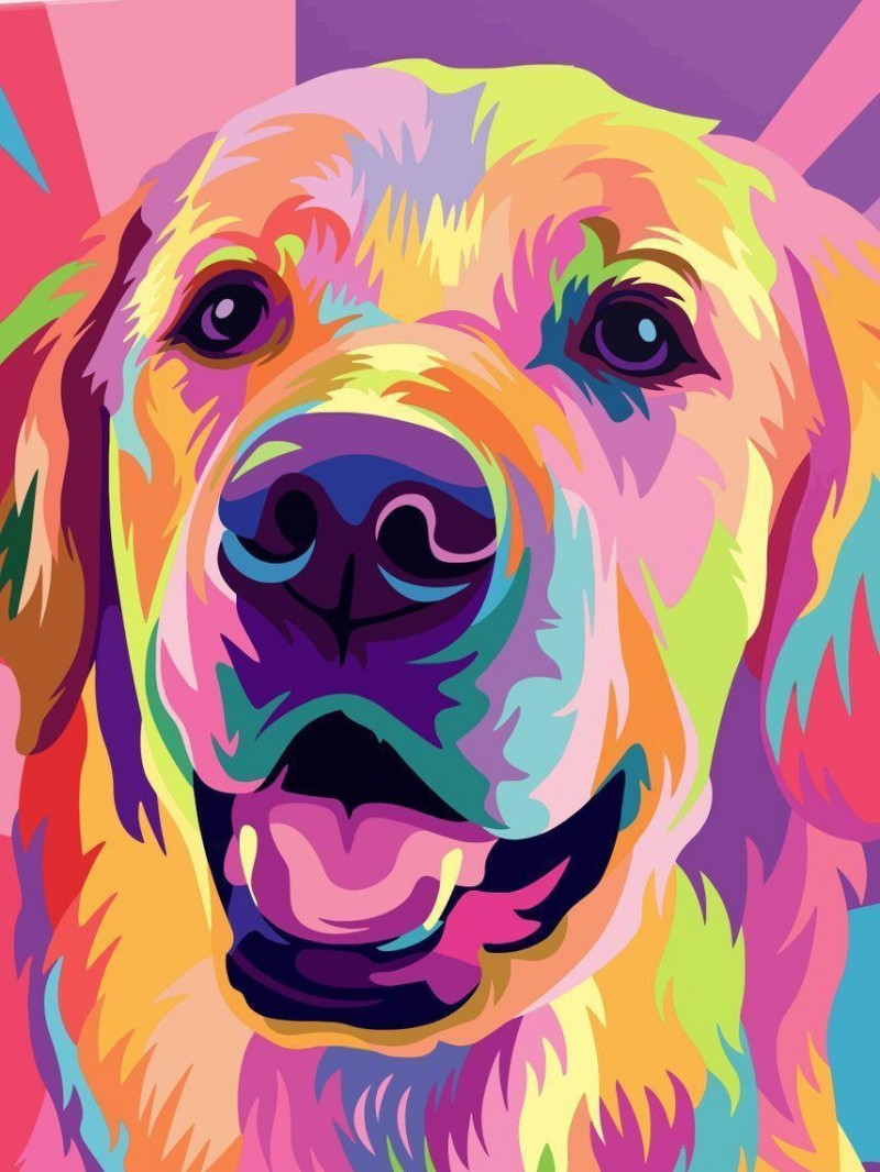 Yellow Labrador Dog | Diamond Painting