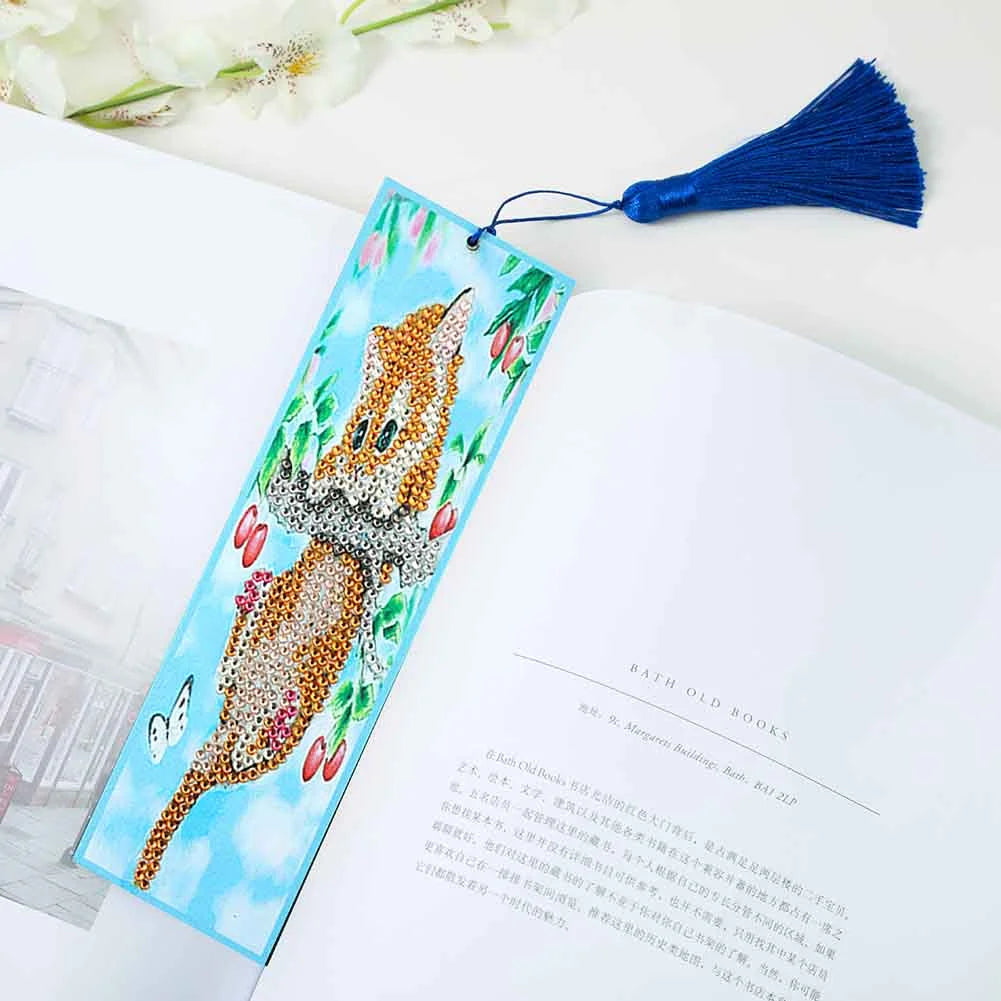 Diy Diamond Painting Leather Bookmark