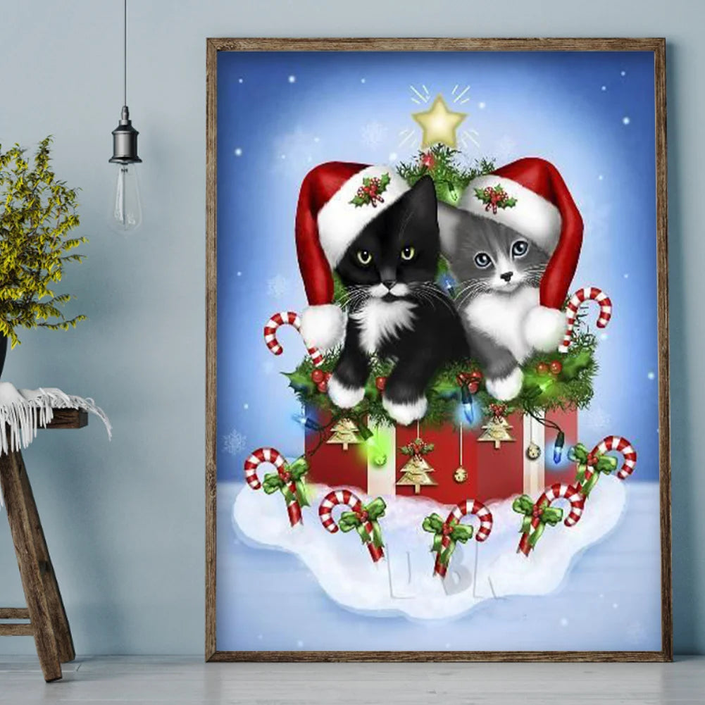 Christmas Cat | Diamond Painting