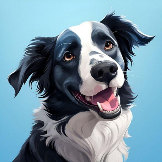 Dog Border Collie | Diamond Painting