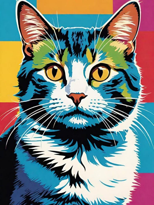 Colorful Cat | Diamond Painting