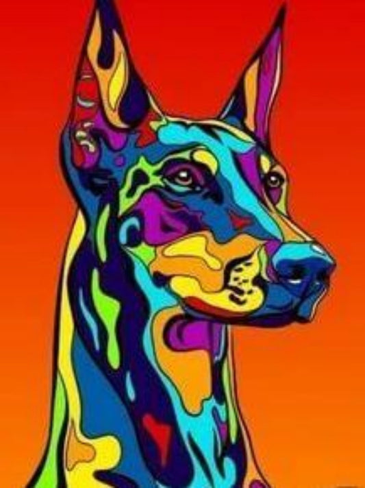 Dog Doberman | Diamond Painting