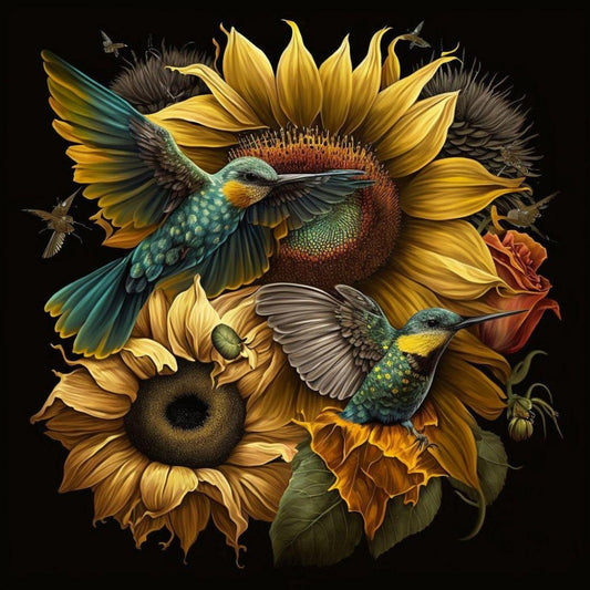 Birds and Flowers | Diamond Painting